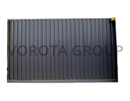 Откатные ворота из профнастила Doorhan цвета графит 2200x2000